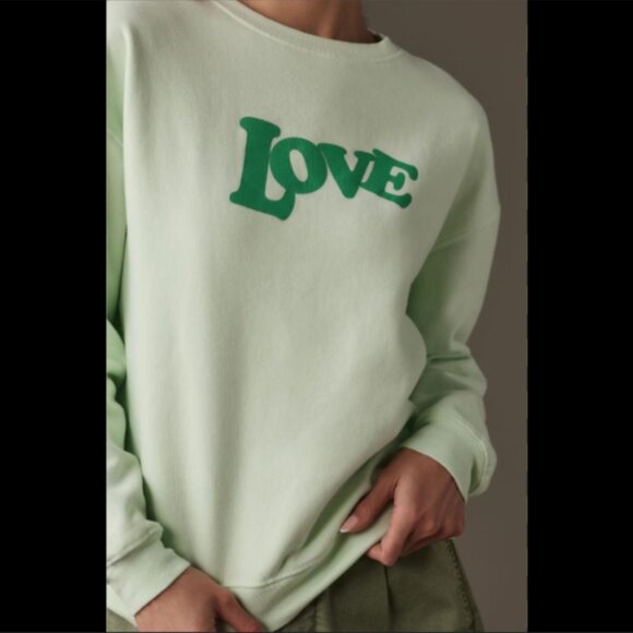 Brand New Women's KULE Oversized 70's Love Sweatshirt - Picture 6 of 12